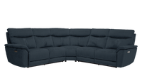 Micah Leather Large Power Recliner Corner Group With Powered Headrests