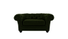Savannah Leather Cuddler Sofa
