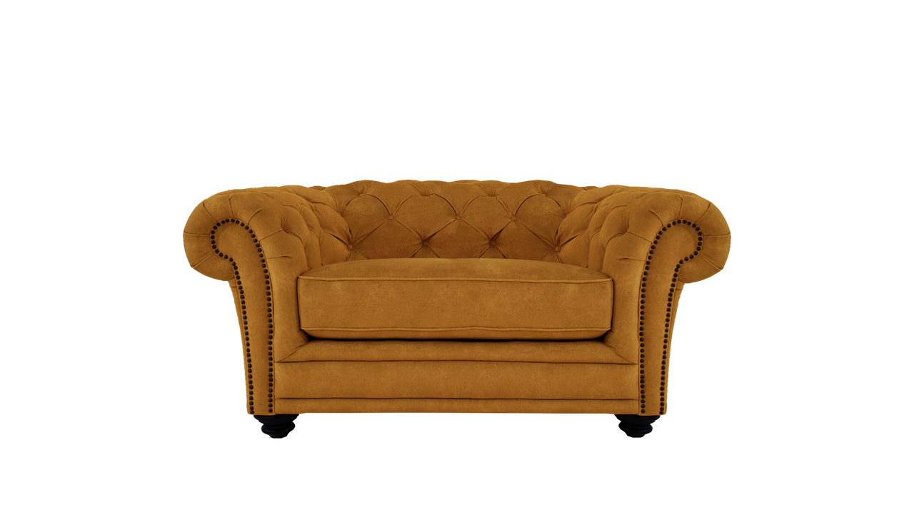 Savannah Fabric Cuddler Sofa
