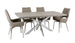 Hollywood 1.8m Dining Table With 4 Chairs