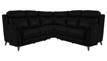 Sienna Large Double Power Recliner Corner Sofa in Leather