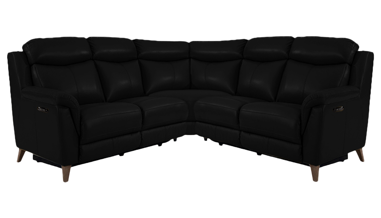 Sienna Large Double Power Recliner Corner Sofa with Power Headrests in Leather