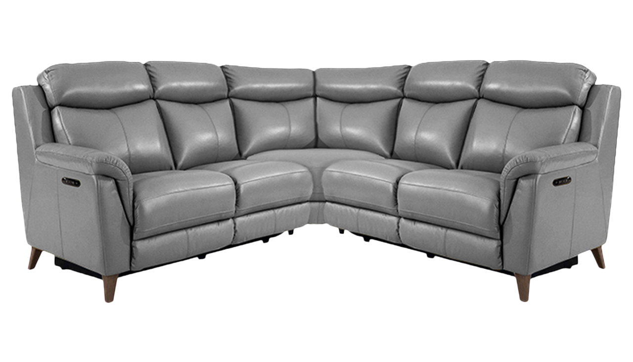 Sienna Large Double Power Recliner Corner Sofa in Leather