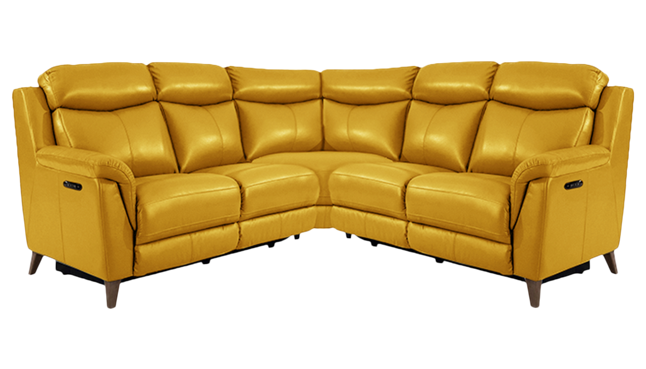 Sienna Large Double Power Recliner Corner Sofa in Leather