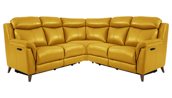 Sienna Large Double Power Recliner Corner Sofa in Leather