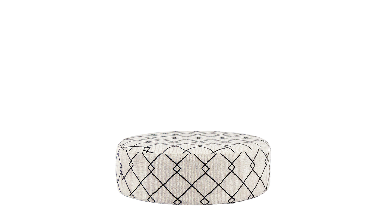 Bow Pattern Footstool | Fabb Furniture
