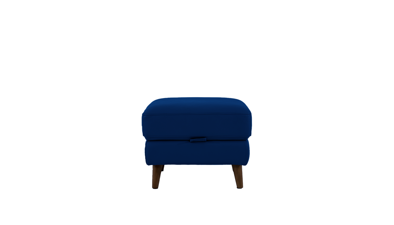 Miller Leather Storage Footstool