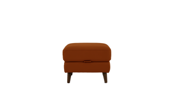Miller Leather Storage Footstool