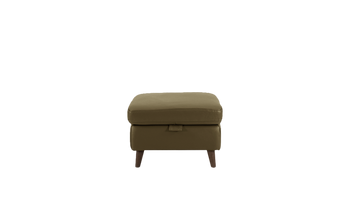 Sienna Storage Footstool in Leather