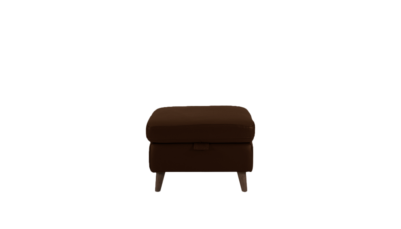 Sienna Storage Footstool in Leather