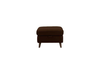 Sienna Storage Footstool in Leather