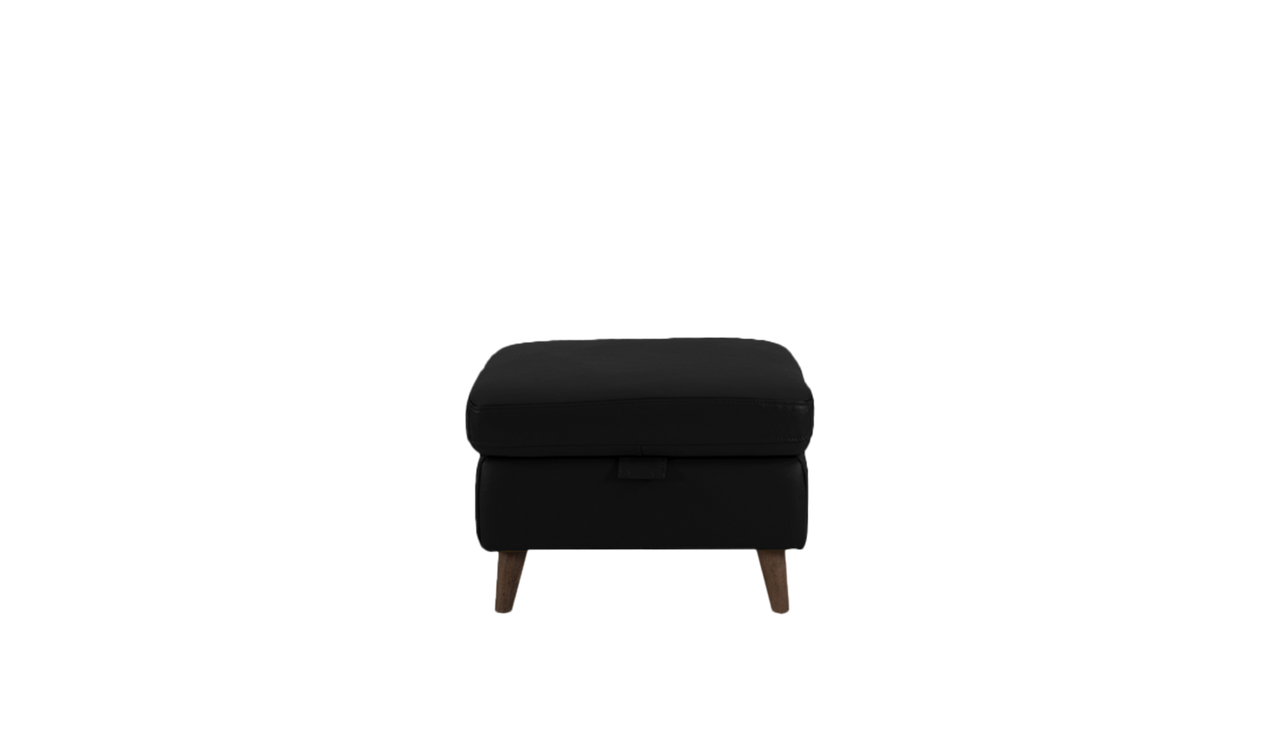 Sienna Storage Footstool in Leather