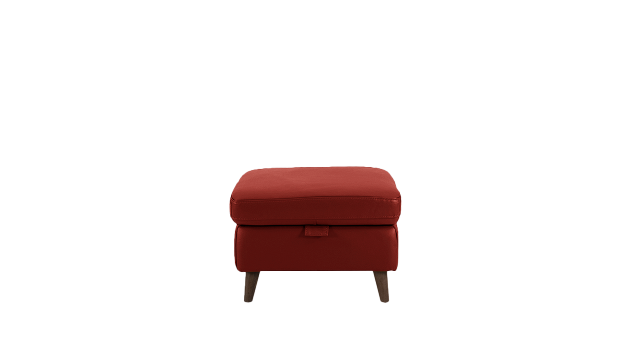 Sienna Storage Footstool in Leather