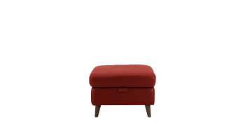 Sienna Storage Footstool in Leather