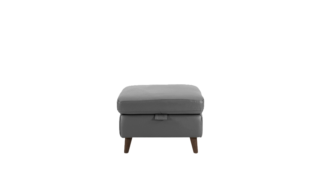 Sienna Storage Footstool in Leather