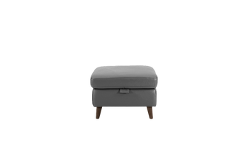 Sienna Storage Footstool in Leather