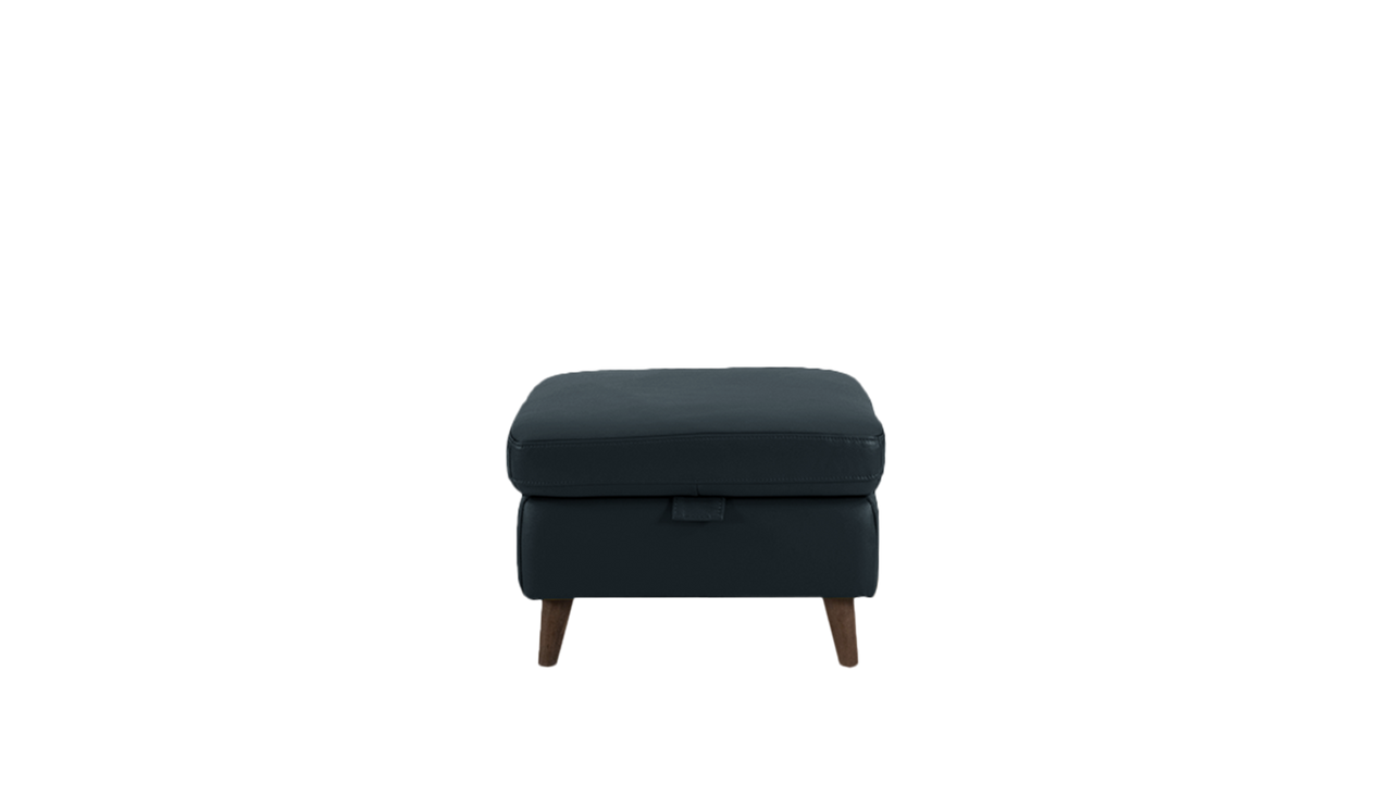 Sienna Storage Footstool in Leather