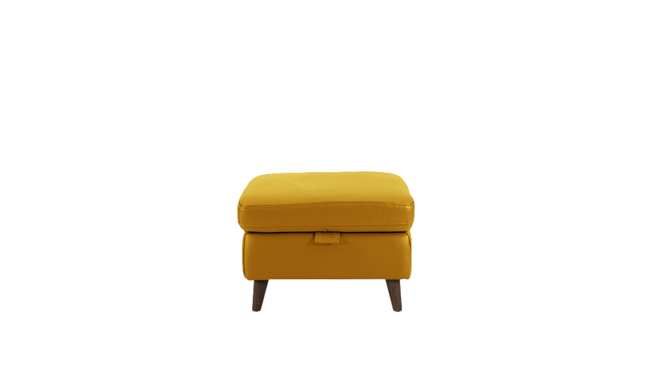 Sienna Storage Footstool in Leather