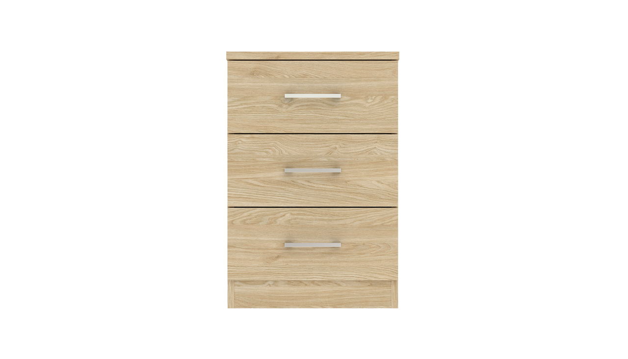 Lugano 3 Drawer Bedside Chest