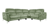 Romeo Power Recliner Leather Corner Sofa with Power Headrests