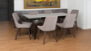 Pierre 1.8m - 2.6m Extending Dining Table and 4 Talia Dining Chairs