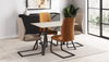 Ravenna 1.2m Dining Table With 4 Kennedy Chairs