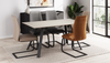 Ravenna 1.6m Dining Table With 4 Kennedy Chairs