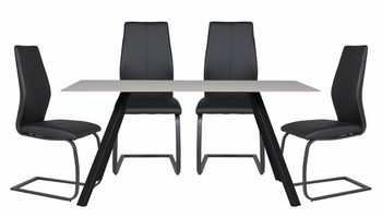 Ravenna 1.6m Dining Table With 4 Trieste Chairs