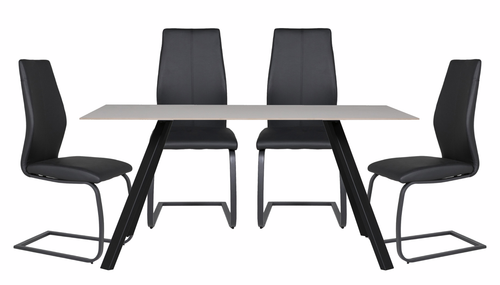 Ravenna 1.6m Dining Table & 4 Trieste Chairs