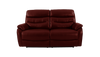 James 2 Seater Manual Recliner Sofa in Leather