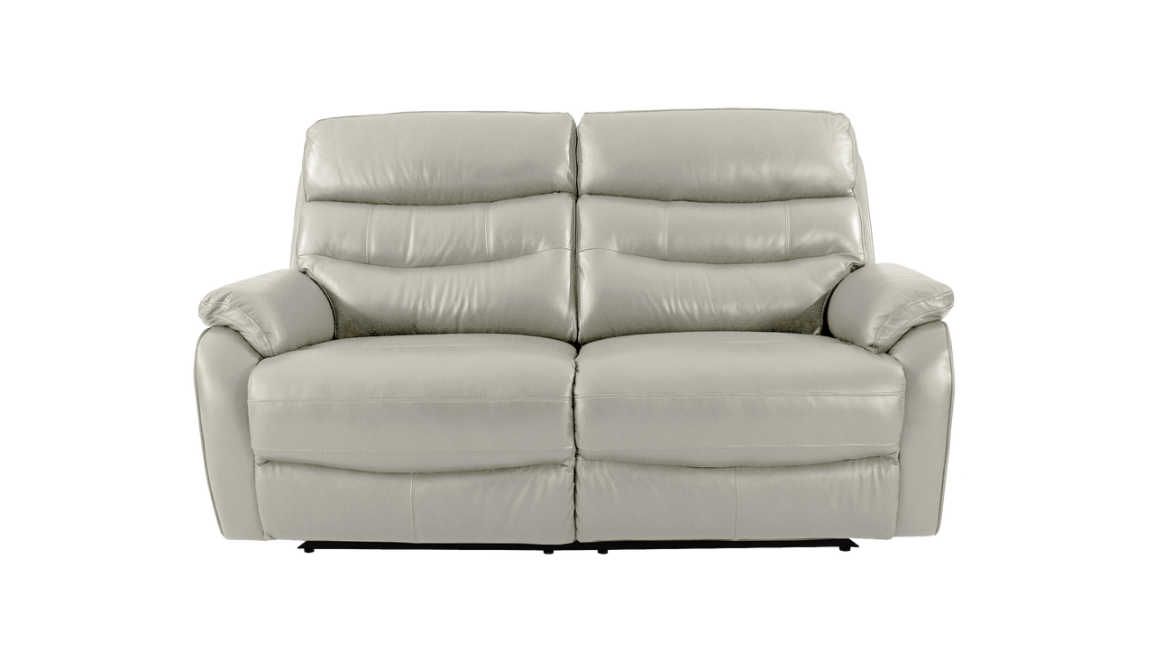 James 2 Seater Manual Recliner Sofa in Leather