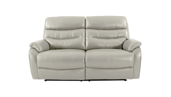 James 2 Seater Manual Recliner Sofa in Leather