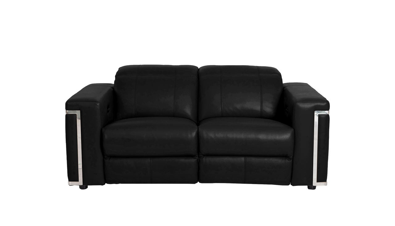 Cora 2 Seater Power Recliner Leather Sofa With Power Headrests