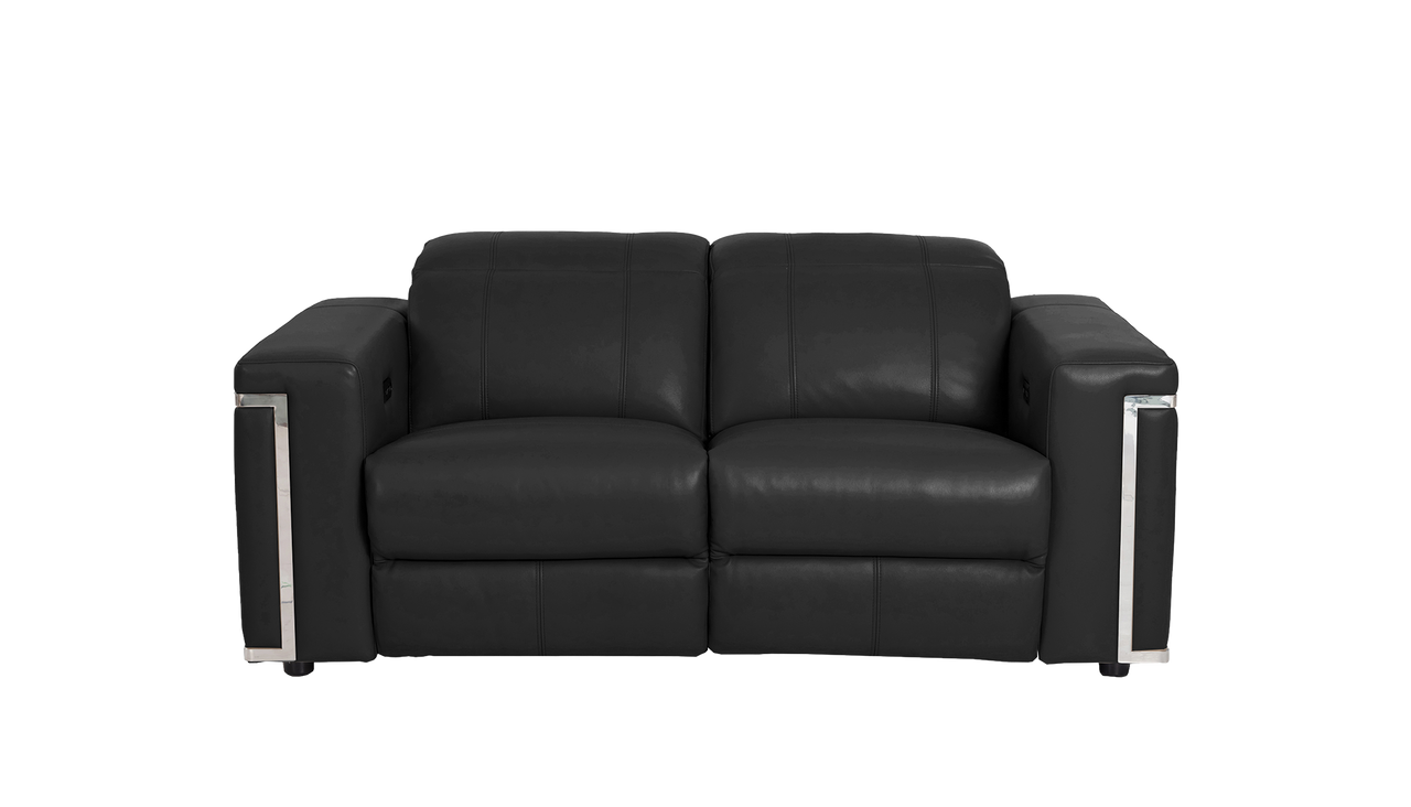Cora 2 Seater Power Recliner Leather Sofa With Power Headrests
