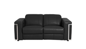 Cora 2 Seater Power Recliner Leather Sofa With Power Headrests