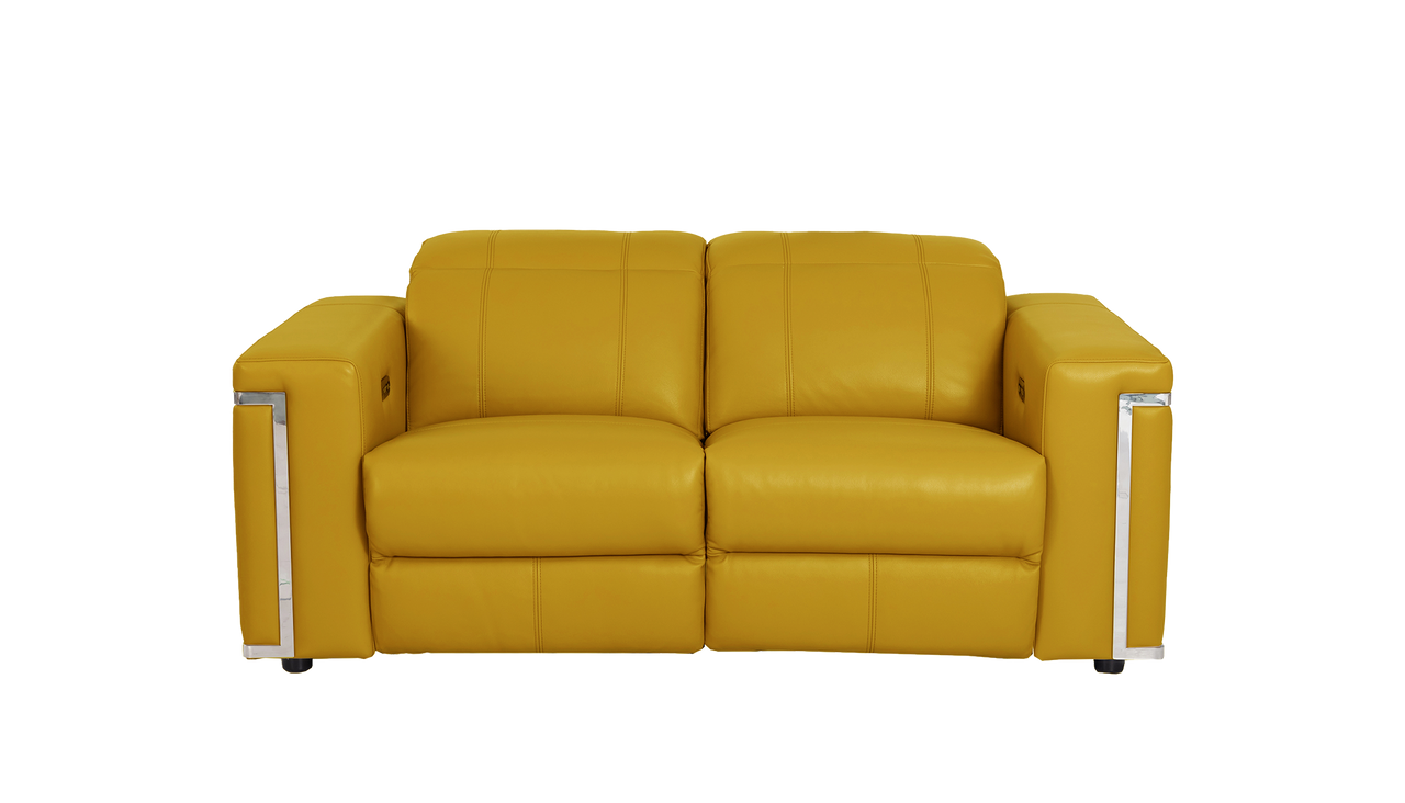 Cora 2 Seater Power Recliner Leather Sofa With Power Headrests