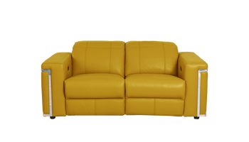 Cora 2 Seater Power Recliner Leather Sofa With Power Headrests