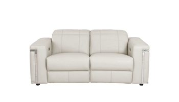Cora 2 Seater Power Recliner Leather Sofa With Power Headrests