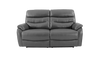 James 2 Seater Manual Recliner Sofa in Leather