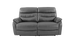James 2 Seater Manual Recliner Sofa in Leather