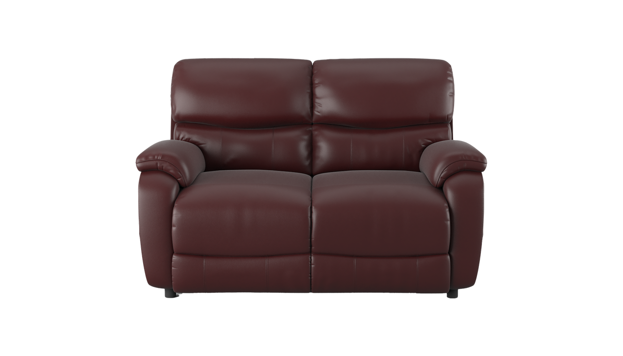 Evelyn 2 Seater Manual Recliner Leather Sofa