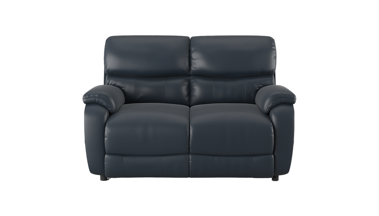 Evelyn 2 Seater Manual Recliner Leather Sofa