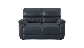 Evelyn 2 Seater Manual Recliner Leather Sofa