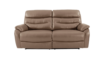 James 3 Seater Leather Power Recliner Sofa