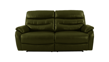 James 3 Seater Leather Power Recliner Sofa with Power Headrests