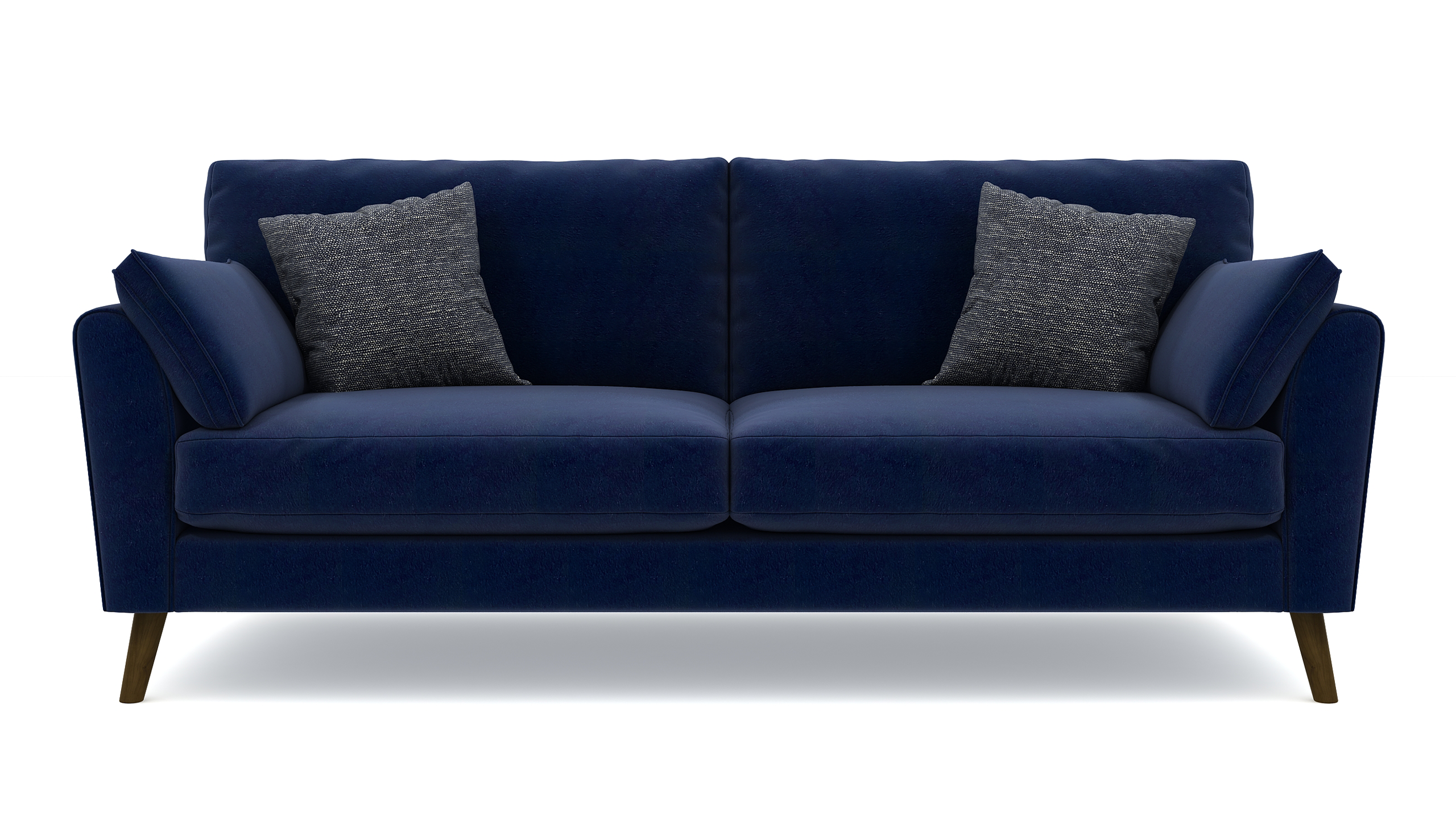 Zen 3 Seater Velvet Sofa