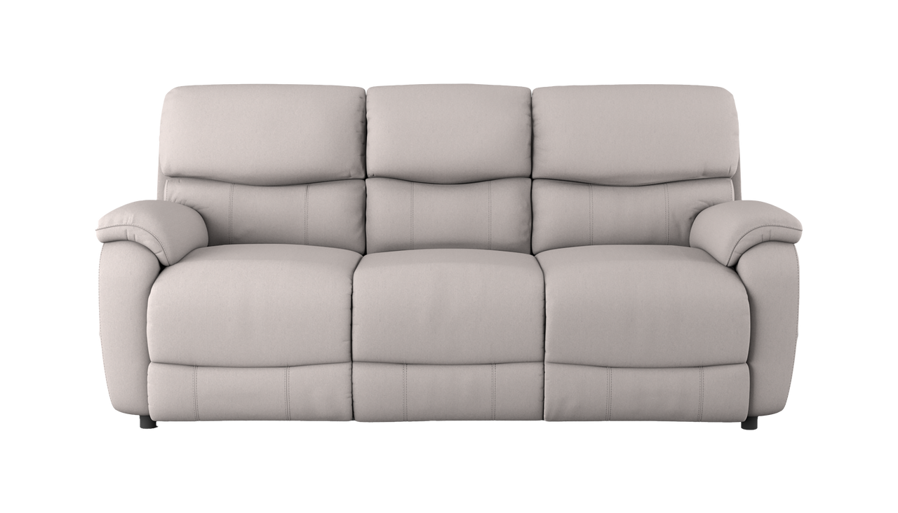 Evelyn 3 Seater Manual Recliner Fabric Sofa