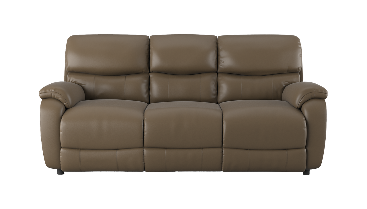 Evelyn 3 Seater Power Recliner Leather Sofa