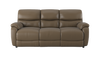 Evelyn 3 Seater Manual Recliner Leather Sofa