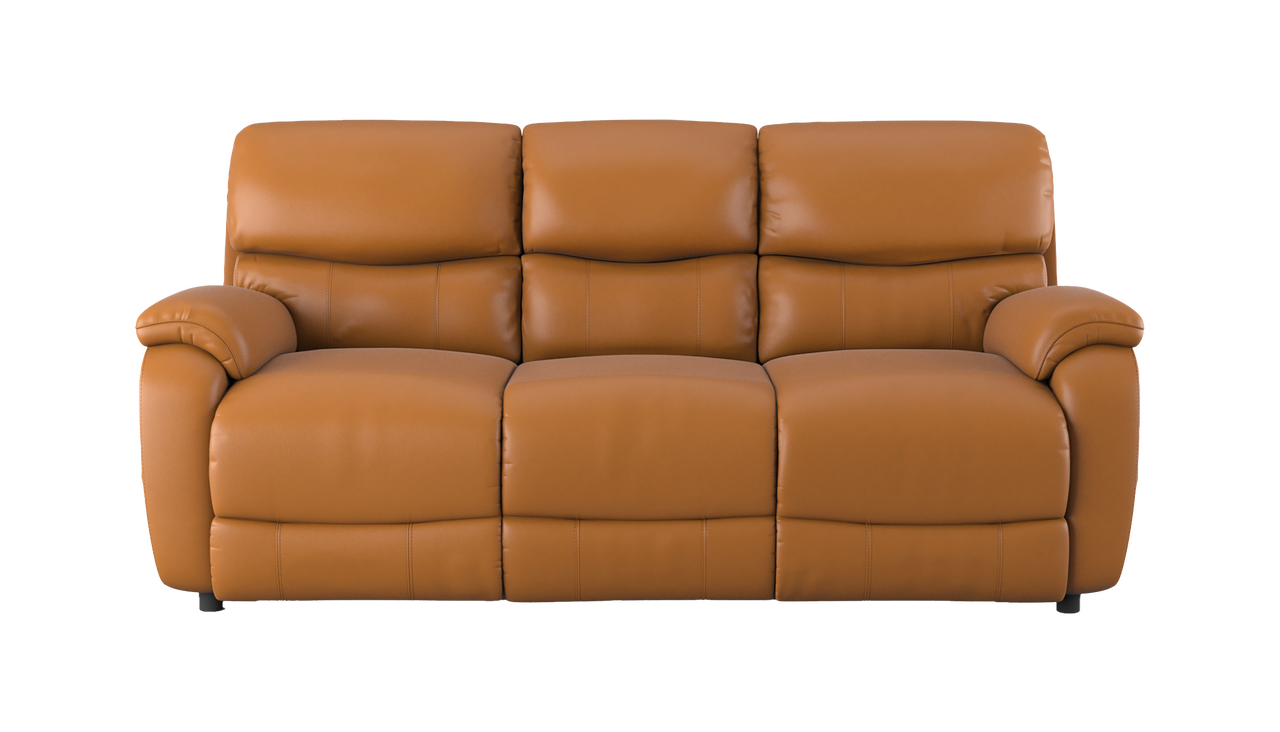 Evelyn 3 Seater Power Recliner Leather Sofa